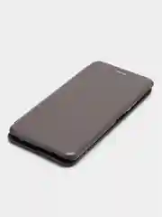 Серебряный чехол-книжка для Redmi Note 12S (Редми Нот 12С)