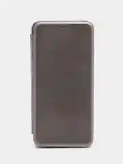 Серебряный чехол-книжка для Redmi Note 12S (Редми Нот 12С)