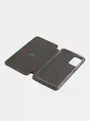 Серебряный чехол-книжка для Redmi Note 12S (Редми Нот 12С)