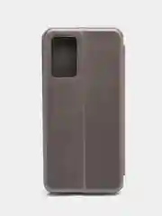 Серебряный чехол-книжка для Redmi Note 12S (Редми Нот 12С)