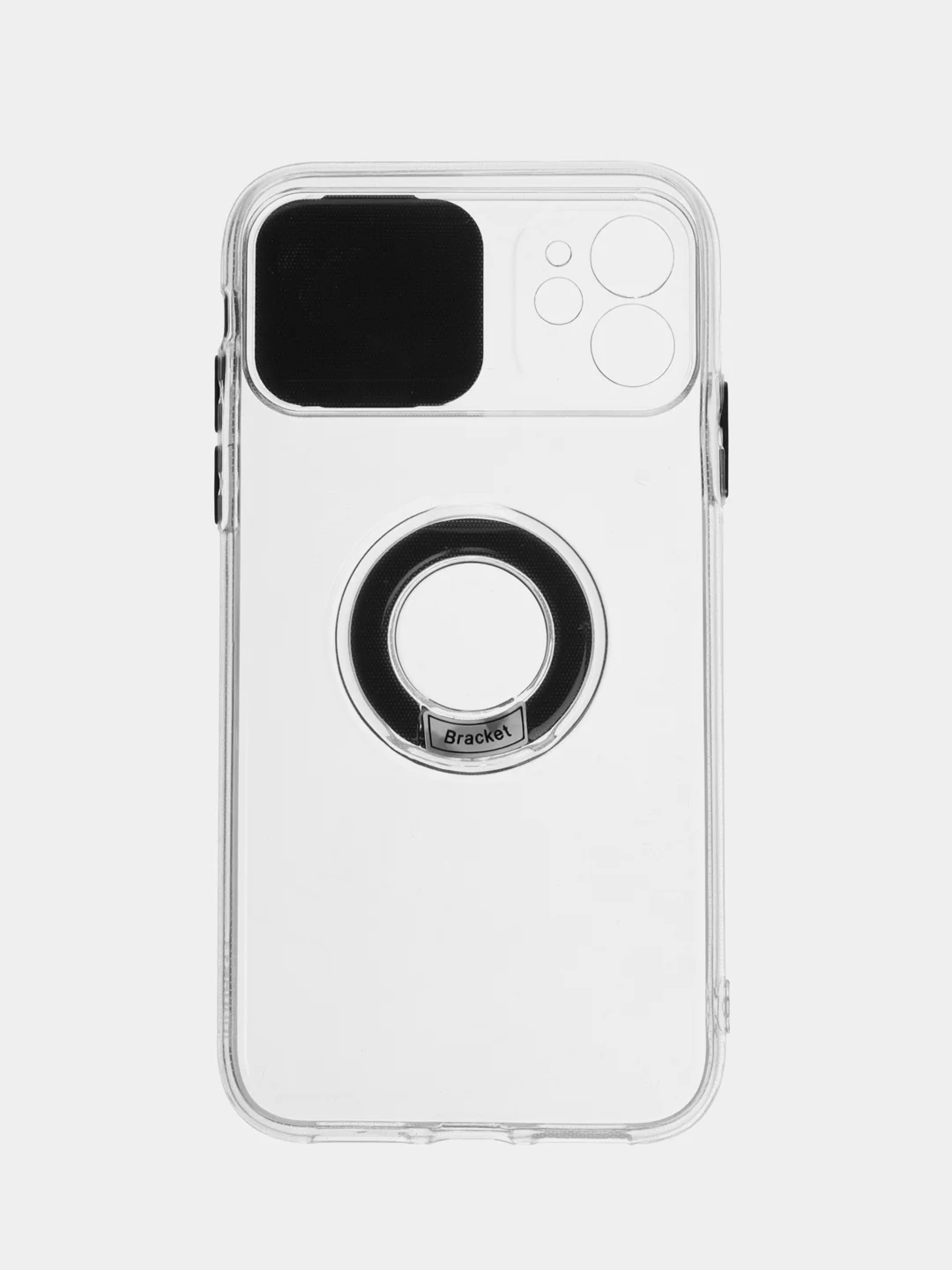 Лавандовый чехол прозрачный с подставкой iPhone 12 Pro