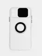 Черный чехол прозрачный с подставкой iPhone 12 Pro