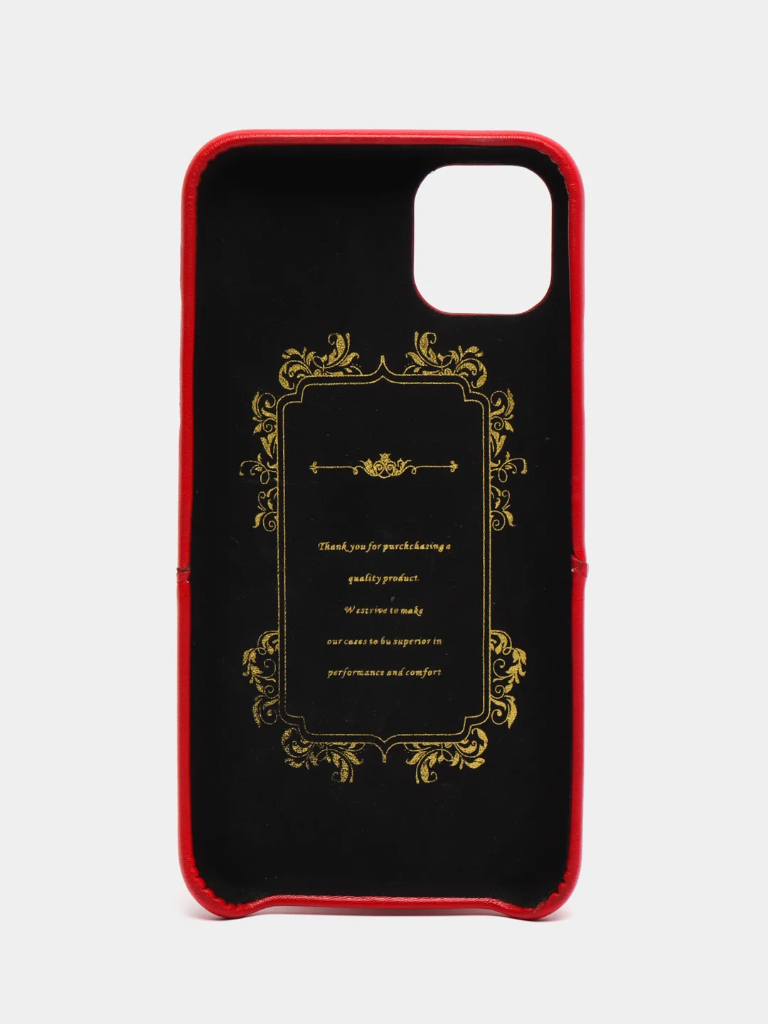 Красный чехол накладка эко кожа iPhone XR