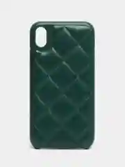 Зеленый чехол накладка эко кожа iPhone XR