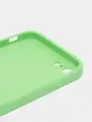 Лайм чехол силиконовый для iPhone 7 / 8 / 11 / 12 / 13 / 14 / Plus / Pro Max, со стеклянной панелью
