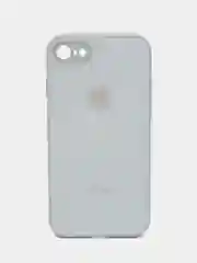 Ледяной чехол силиконовый для iPhone 7 / 8 / 11 / 12 / 13 / 14 / Plus / Pro Max, со стеклянной панелью