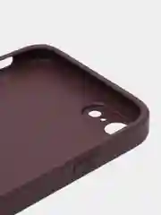 Тёмно-бордовый чехол силиконовый для iPhone 7 / 8 / 11 / 12 / 13 / 14 / Plus / Pro Max, со стеклянной панелью
