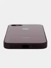 Тёмно-бордовый чехол силиконовый для iPhone 7 / 8 / 11 / 12 / 13 / 14 / Plus / Pro Max, со стеклянной панелью
