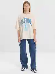 Лимонный женская футболка свободного кроя, однотонная, oversize, с принтом CALIFORNIA