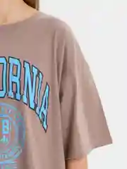 Лимонный женская футболка свободного кроя, однотонная, oversize, с принтом CALIFORNIA