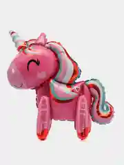 Вишнёвый воздушный шар Радужный единорог ходячая фигура