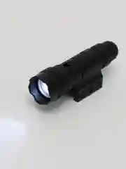 Серебряный пистолет игрушечный Colt с глушителем, кольт оружие, подарок на 23 февраля