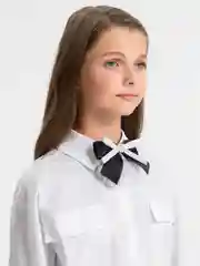 Черный воротник жабо на блузку / галстук / воротник, школа, для девочек, школьная форма