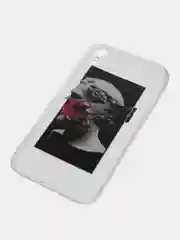 Лавандовый чехол для iPhone "Арт", на айфон 6s 7/8 Plus/Xs/XR/SE2/11/12/12 pro презент