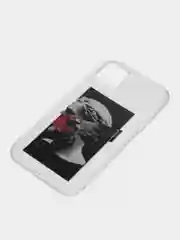 Лавандовый чехол для iPhone "Арт", на айфон 6s 7/8 Plus/Xs/XR/SE2/11/12/12 pro презент