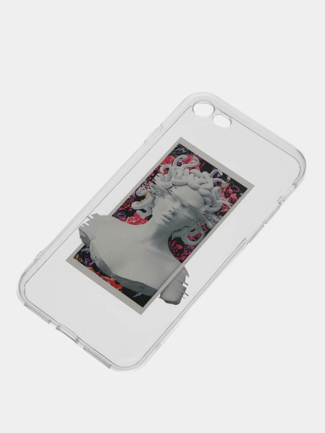 Серебряный чехол для iPhone "Арт", на айфон 6s 7/8 Plus/Xs/XR/SE2/11/12/12 pro презент