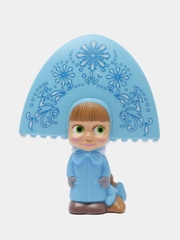 Игрушка фигурка для купания для ванной "Снегурочка. Маша и Медведь", новогодняя