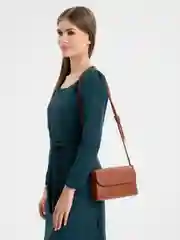 Светло-коричневый сумка женская, через плечо, кожаная