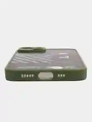 Тёмно-зелёный чехол на iPhone 11, 12, 13, 14 Pro Max, 7/ 8 Plus, XR, XS, X