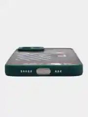 Тёмно-бирюзовый чехол на iPhone 11, 12, 13, 14 Pro Max, 7/ 8 Plus, XR, XS, X