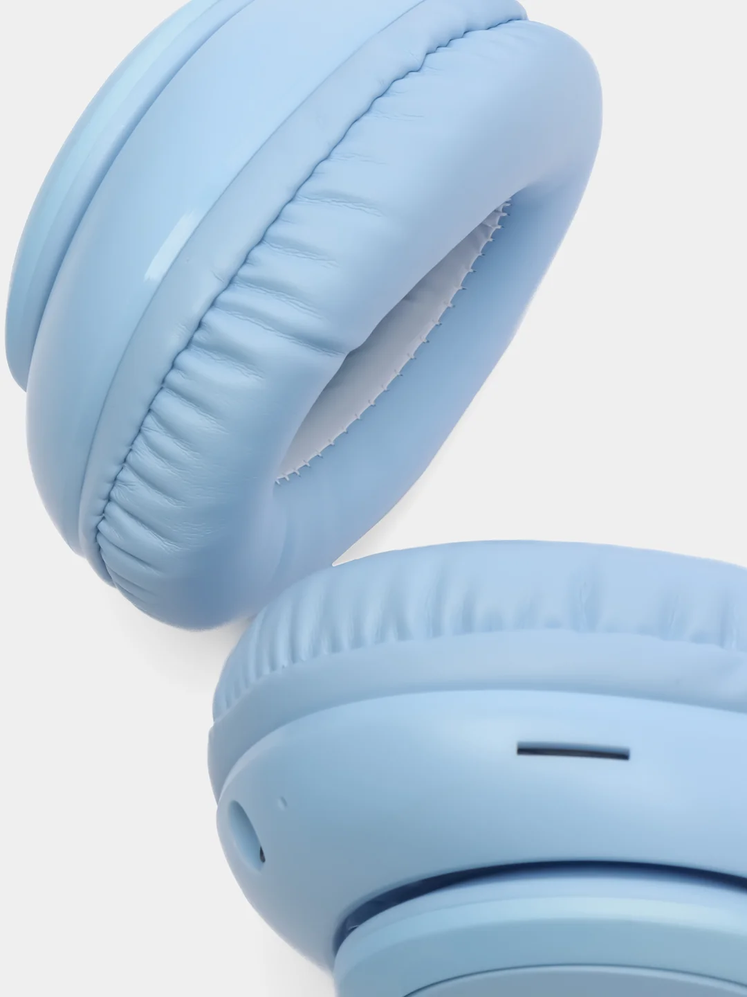 Голубой беспроводные наушники hoco W42 Cat ear, полноразмерные детские наушники
