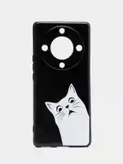 Бронзовый силиконовый чехол для Honor X9A (Хонор Х9А), с принтом, с рисунком