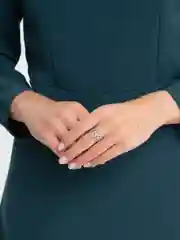 Серебряный кольцо на Новый Год "Новогодний венок"