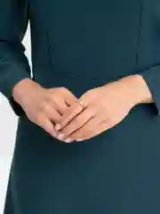 Золотой кольцо обручальное с камнем, двойное, с восьмеркой