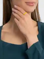 Желтый кольцо / кольца разноцветные / кольца из бисера