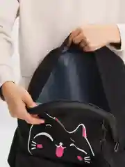 Угольный рюкзак школьный, унисекс
