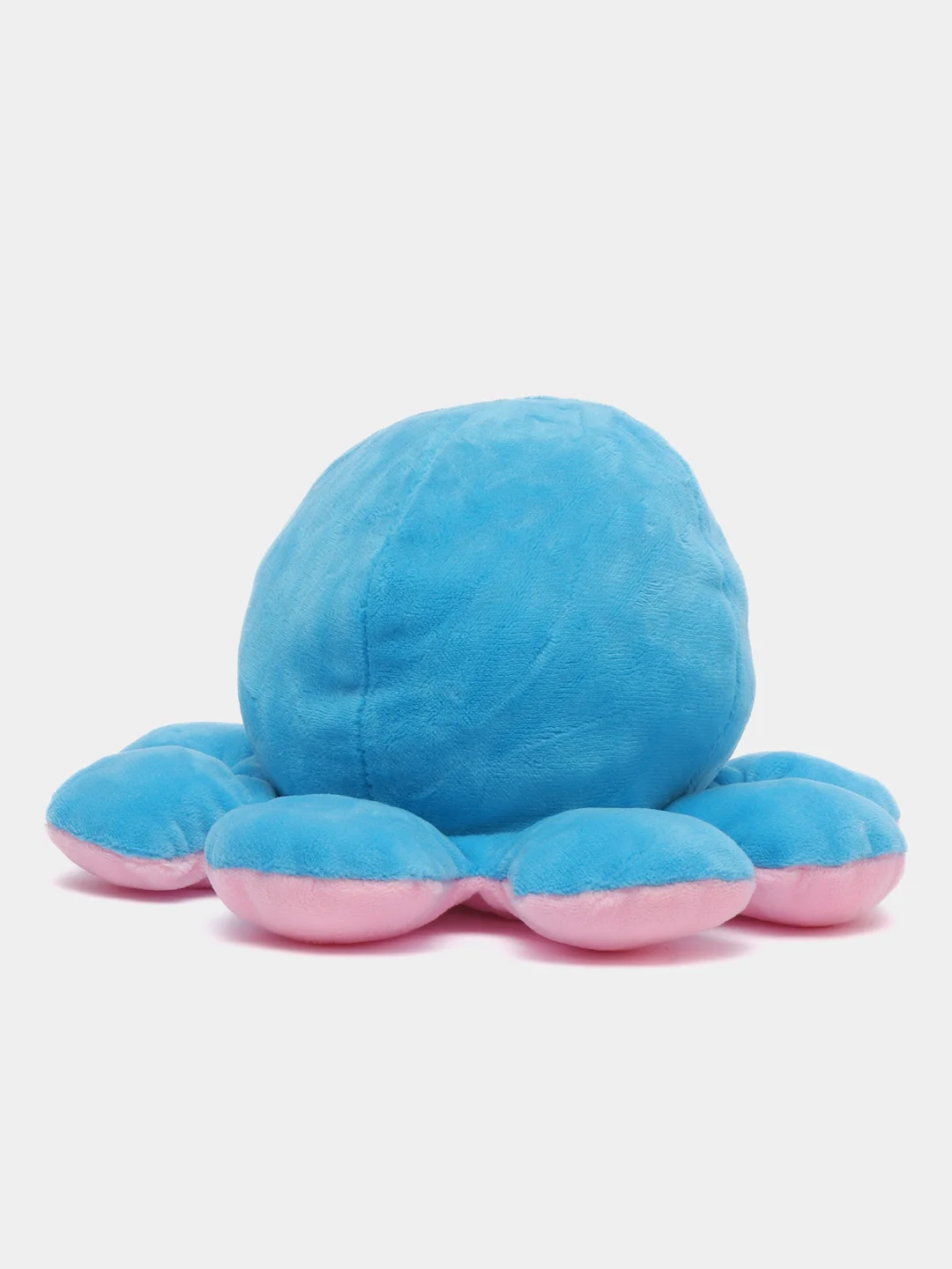 Бордовый игрушка осьминог перевёртыш, мягкая, двусторонний, 20*10 см