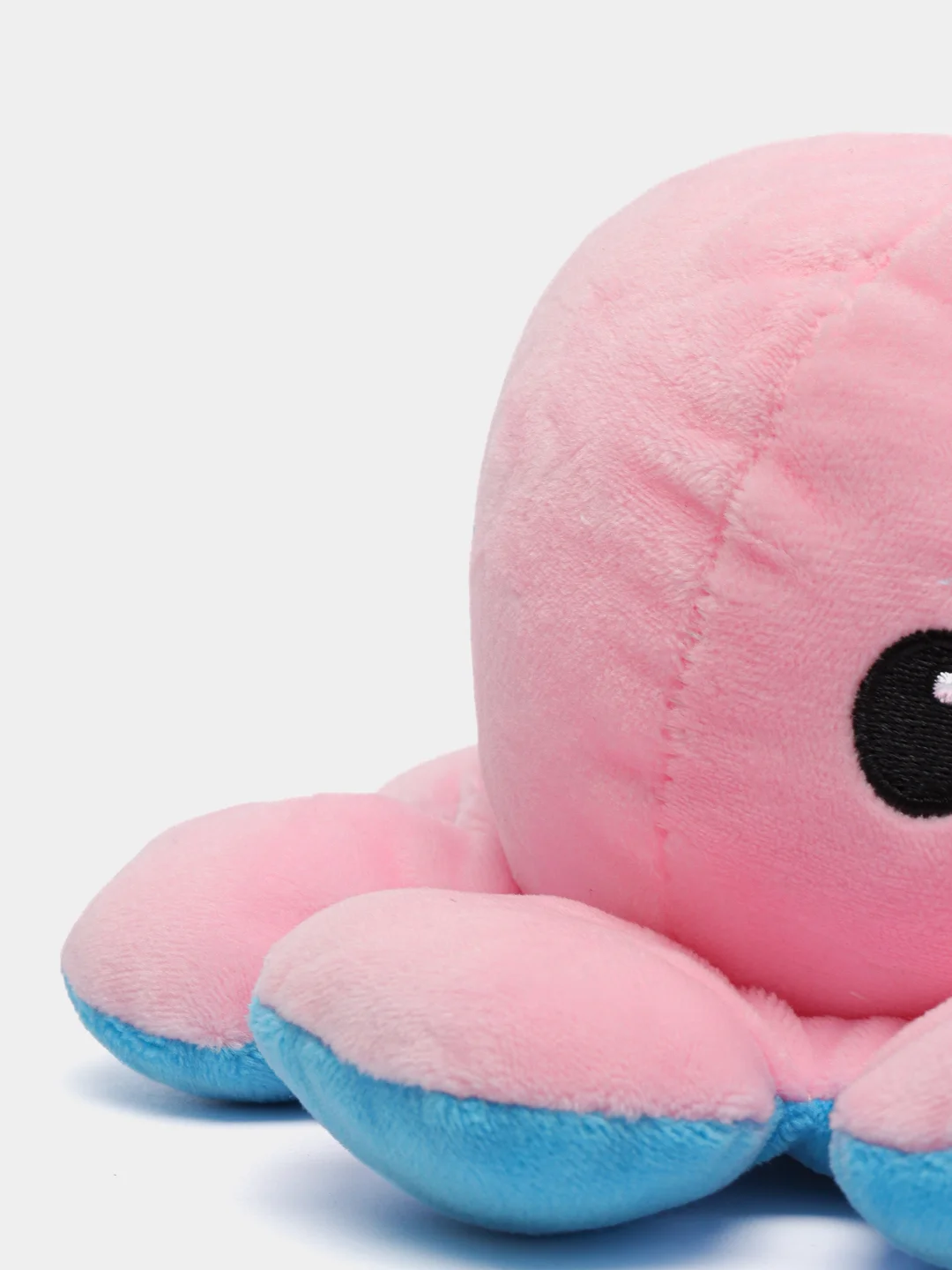 Бордовый игрушка осьминог перевёртыш, мягкая, двусторонний, 20*10 см