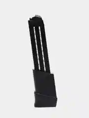 Хром пистолет игрушечный перезаряжаемый Glock с глушителем, оружие, подарок на 23 февраля