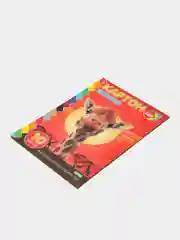 Оранжевый картон цветной А4, мелованный, 10 л