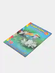 Лавандовый картон цветной А4, мелованный, 10 л
