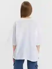 Белый женская футболка свободного кроя oversize