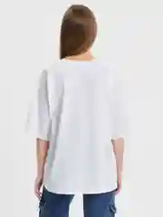 Белый женская футболка свободного кроя, однотонная, Oversize с принтом "TEXAS"