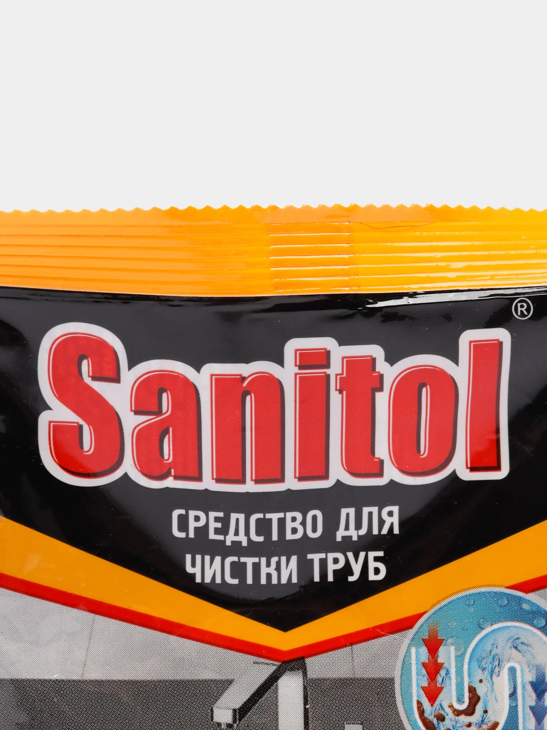 Антизасор Sanitol эффективное гранулированное средство для удаления засора в трубах, 90 гр