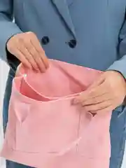 Розовый холщовая женская сумка-шоппер