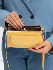 Желтый вечерняя женская сумочка, кошелек, клатч, для телефона
