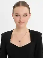 Фиолетовый цепочка с подвеской "Бабочка"