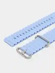 Голубой ремешок для часов Apple Watch 42, 44, 45, 49 мм, Ocean band, ULTRA, силикон