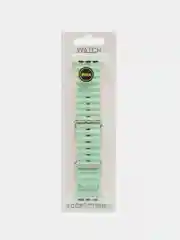 Мятный ремешок для часов Apple Watch 42, 44, 45, 49 мм, Ocean band, ULTRA, силикон