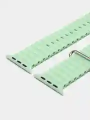 Мятный ремешок для часов Apple Watch 42, 44, 45, 49 мм, Ocean band, ULTRA, силикон