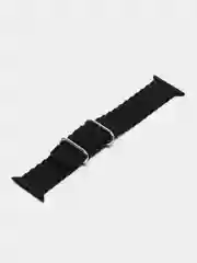 Черный ремешок для часов Apple Watch 42, 44, 45, 49 мм, Ocean band, ULTRA, силикон