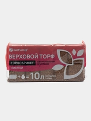 Торфобрикет "Верховой торф", кислый, 10 л, "БиоМастер"