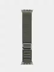 Зелёный хаки ремешок для Apple Watch 42, 44, 45, 49 мм, нейлон, Ultra, тканевый