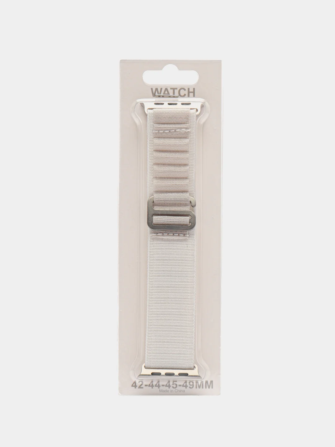 Белый ремешок для Apple Watch 42, 44, 45, 49 мм, нейлон, Ultra, тканевый