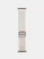 Белый ремешок для Apple Watch 42, 44, 45, 49 мм, нейлон, Ultra, тканевый