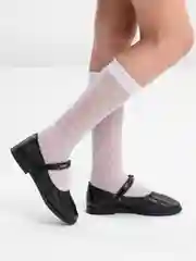 Угольный туфли школьные для девочек нарядные, в школу на сменку